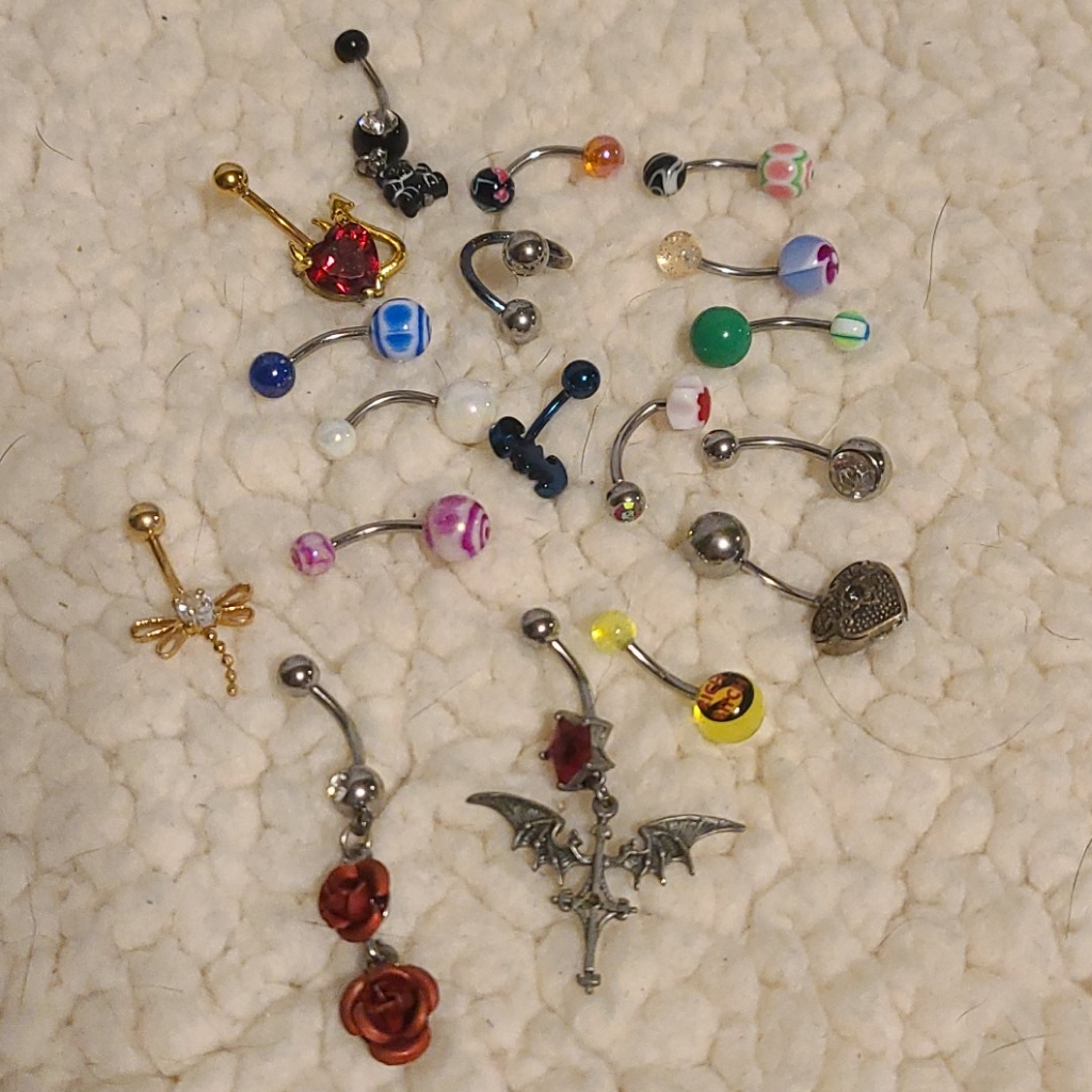 22 Belly Rings 14 Gauge